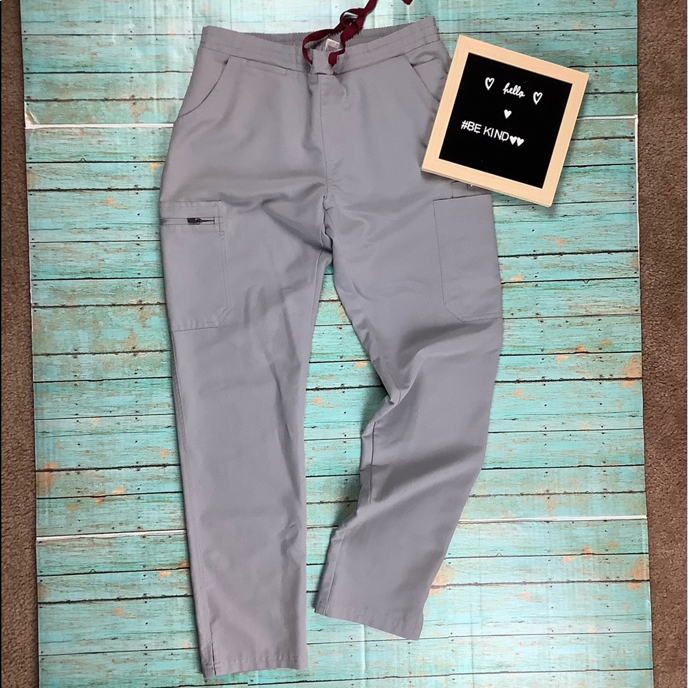 FIGS technical collection gray scrub pants size small